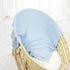 LAWKUL Cable Knit Baby Blanket 100% Cotton Blue Receiving Infant Swaddle Nursery Blankets Crochet Neutral Newborn Boy Girls...
