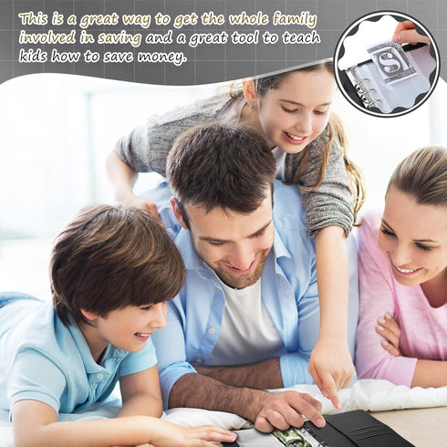 100 Envelopes Money Saving Challenge Binder Kit with Mini Calculator, A5 Budget Binder Book Organizer with Cash Envelopes for 100 Day to Save $5,0...