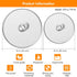 Snowyee Splatter Screen for Frying Pan, Grease Splatter Guard Stainless Steel Large 13” and Small 10” Shield (2 in 1 Set)...