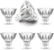 ALIDE MR16 Led Bulbs GU5.3 7W 6000K Daylight Cool Bright White,50W-75W Halogen Equivalent,12V MR16 Bulb Spotlight for Kitchen Home Track Ceil Rece...