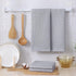 Kitinjoy 100% Cotton Waffle Weave Kitchen Dish Towels, 4-Pack Super Soft and Absorbent Kitchen Towels, 13 in x 28 in, Light Grey...