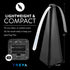 Treva Chemical Free Bug Fan, Fly Deterrent with Holographic Blades to Clear Bugs, Mosquitoes, and Flies, Battery Powered Fly Fan, Black (2 Pack)...