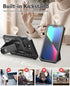 for iPhone 13/14 Protective Case: for iPhone 16e Cover with Built-in Kickstand | Heavy Duty Military Grade Hard Protection Shock Proof | Durable D...