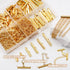 JOJOPLAY All Size Slider Clasp for Beading Slide Tube Cord Ends with Open Jump Rings Lobster Clasp Chain Extender Jewelry Finding Kit Bead Loom En...
