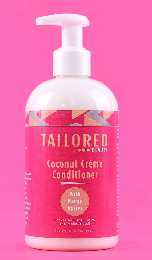 Tailored Beauty Coconut Crème Conditioner w/Mango Butter - Grow Strong Healthy Hair - 100% Natural Daily Conditioner with Mango Butter For All Hai...