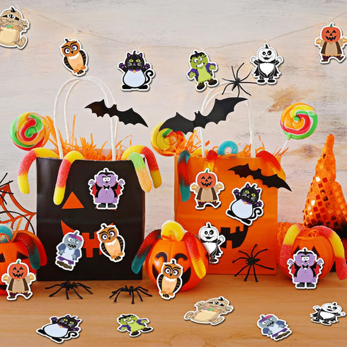 800 Sheets Halloween Sticky Notes 40 Pads Spooky Fun Pumpkin Ghost Cat Weird Aesthetic for Office Supplies Kids Gift Party Decoration Favor, 3.15 ...