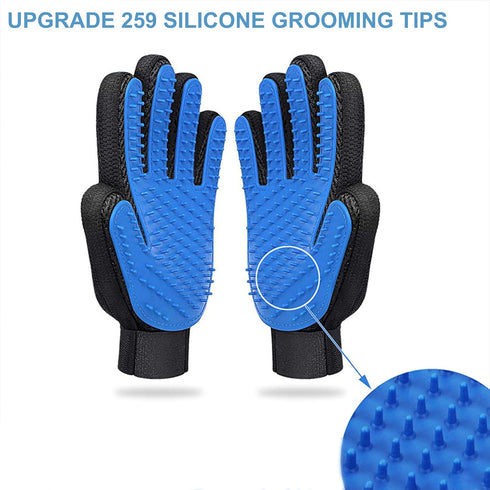 Dog Washing Gloves Brush for Pet: JOANGIHC 3PCS Dogs Shampoo Grooming Hair Brush, Cat Scrubber for Bathing, Puppy Shedding Wash Massage Gloves, Ha...