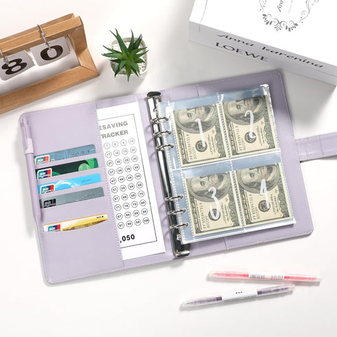 100 Envelopes Money Saving Challenge Book with Envelopes, Day 100 Envelope Challenge Money Saving Binder Budget Book with Cash Envelopes, 5,050 Sa...