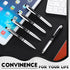 5 Pieces Stylus Pen for Touchscreen Devices Multi-Function Capacitive Pen with LED Flashlight Writing Pens with Ballpoint 3 in 1 Metallic Pens Inv...