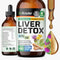 BIO KRAUTER Liver Detox Liquid - Liver Cleanse Detox Liquid Drops - Milk Thistle, Chanca Piedra, Turmeric, Dandelion, Artichoke - Vegan Drops 4 Fl...