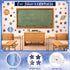 97 Pcs Space Classroom Bulletin Board Decorations Solar System Galaxy Classroom Decorations Cutouts Galaxy Our Future is Limitless with Large Star...