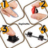 50 pcs Self Adhesive Cable Clips - Desk Cable Management Clips with Strong Adhesive Tapes – Wire Clips Cord Organizer for Home, Office and Car (Bl...