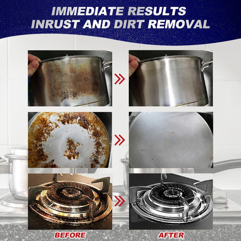 2PCS Stainless Steel Clean Wax, Magical Nano-Technology Stainless Steel Cleaning Paste, Stainless Steel Cleaner and Metal Polish, 3 In 1 Stainless...