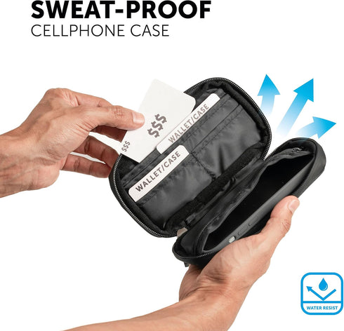 GW BICYCLES Cycling Wallet Water Resistant, Hydrophobic Case for Cyclists, Compact and Stylish Phone, Bills and Documents Protection for Outdoor A...