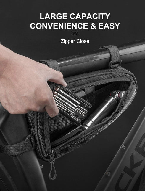 Bike Bicycle Triangle Bag Bike Storage Bag Bicycle Frame Pouch Bag for MTB Road Bike Cycling Bike Accessories...