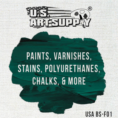 US Art Supply 1 inch Foam Sponge Wood Handle Paint Brush Set (Value Pack of 25) - Lightweight, durable and great for Acrylics, Stains, Varnishes, ...