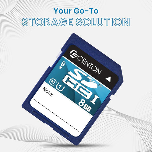 Centon Electronics MP Essential SDHC Card, Ultimate Memory Card for Phones, Tablets, Cameras, and More, UHS1, 8GB, 5 Bulk Pack...