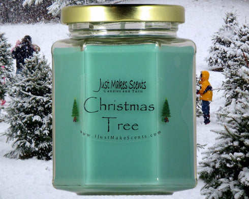 3 Pack - Christmas Tree Scented Blended Soy Candle | Real Christmas Tree Fragrance | Hand Poured in The USA by Just Makes Scents...
