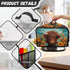 Highland Cow Slow Cooker Bags Cattle Wildlife Slow Cooker Dust Cover Woodland Cow Air Fryer Cover Dust Cover Top Handle and Mesh Pockets...