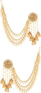 Bindhani Indian Bahubali Style Long Tassel With Multiple Small Jhumki Earring & Back Hair Chain For Women...