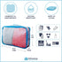 Large Clear Travel Packing Cube/See-Through PVC Organizer for Suitcase/Multipurpose Pouch w/Handle/Dress Shirts, Pants, Cashmere, Sweaters & Seaso...
