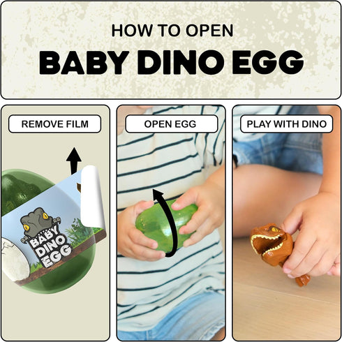 Kids Dinosaur Toys, Baby T-Rex Dino Eggs, 4 Pack Small Egg Toys, Perfect Dinosaur Toys for Kids 3-5, 8X Mixed Color Toy Dino Eggs (Colors Shipped ...
