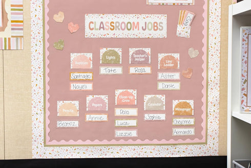 Teacher Created Resources Terrazzo Tones Classroom Jobs Mini Bulletin Board (TCR7209)...