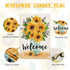 Tatuo 2 Pcs Sunflower Flag Outdoor Spring Welcome Garden Flag Burlap Garden Flags Sunflower Garden Flag Sunflower Garden Decor Double Sided 12 x 1...