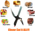 Clever Cutter 2-in-1 Knife & Cutting Board- The Original Quickly Chops Your Favorite Fruits, Vegetables, Meats, Cheeses & More in Second, Replace ...