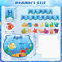 132 Pcs Under The Sea Birthday Bulletin Board Set Ocean Bulletin Board Classroom Decor Fish Learning Chart Cutouts Sea Animal Bulletin Board Birth...