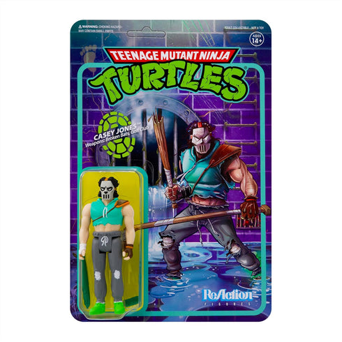 Super7 Teenage Mutant Ninja Turtles Casey Jones 3.75 in Reaction Figure...