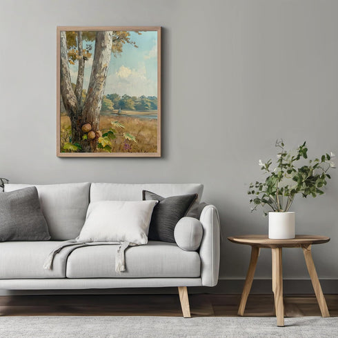 Posterizer 1 pcs-serene countryside scene in oil painting style 3-Collectibles & Fine Art-Landscape & Nature Art- Gift for Men Women Entrepreneur ...