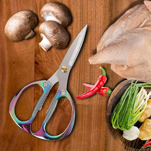 Kitchen Scissors All Purpose Heavy Duty Kitchen Shears for Food, Meat, Poultry, vegetable, Herbs| 7.5inches Utility Scissors for Cooking, Office, ...