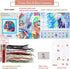 ITSTITCH Cross Stitch Kits for Adults 3 Pack Flowers Crossstitching Kits Preprinted 11CT Printed Cross Stitch Kits for Beginner Prestamped Easy Pa...