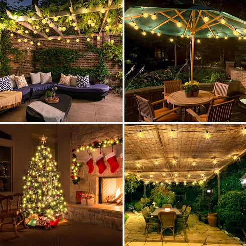 GCMacau Outdoor String Lights, Battery Operated String Lights Indoor 39ft 80LED Small Globe Fairy Lights Waterproof with Remote, 8 Modes, for Camp...