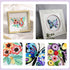 MRHMX ART Embroidery Kit Butterfly Flower Pattern 3 Sets for Beginners,Stamped Cross Stitch kits for Adult,Hand Cross Stitch Kits Women with Embro...