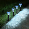 Solar Pathway Lights, 4 Pack Blue LED Mushroom Solar Powered Outdoor Lights, Landscape Lighting Garden Stake Lights, Solar Landscape Lights Outdoo...