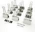 Silver Binder Clips Large (Jumbo) of 2 inch ( 50 mm ) Colored Paper Clamp Assorted Size Assortment (Office or School Metal Fold Back Clip Metal Cl...