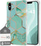 Cocomii - Rectangle Case Compatible with iPhone Xs/X - Natural Marble, Timeless Pattern, Glossy, Women Girls Men, Protective Phone Case for iPhone...