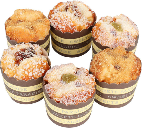 Firlar 6 Pcs Fake Cupcake Faux Cakes Simulation Realistic Food Cupcake Bread Dessert for Decoration Display Props Real Model Kitchen Decoration...