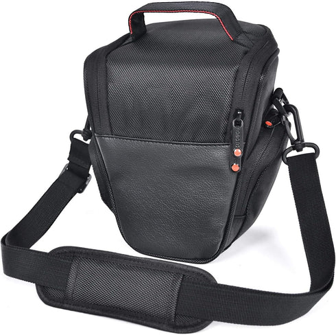 FOSOTO DSLR Camera Case Nylon Holster Bag Compatible for Nikon D3300 D3400 D3500 D5300 D5600 B700,Canon EOS Rebel XT XTi T6 T5i T3i SL2 1300D,Pent...