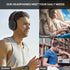 Lightweight Wireless Headphones Bluetooth Over-Ear with Noise Cancelling, Low Latency, Foldable Design - 3D HiFi Stereo Headset for Travel, Home O...