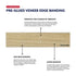 Oak Wood Veneer Edge Banding 2 inch x 25 ft Plywood Edging - Pre-glued Real Wood Veneer - Flexible Easy Application Iron-on Edge Banding for Furni...