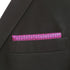 S&W SHLAX&WING Mens Tie Luxury Neckties Fuschia Solid Matching Pocket Square...