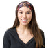 RiptGear Stretch Sport Headband for Women (Dark Unique) — Made of Non-Slip Sweat Wicking Fabric — Great for Yoga, Running or The Gym — Soft Headba...