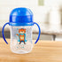 Dr. Brown's Milestones Soft Spout Sippy Cup with Handles, Blue Tiger Hero, BPA-Free, 9 oz/270 mL, 9m+...