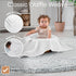 Comfy Cubs Waffle Weave Blanket - 40” x 40” White Waffle Baby Blanket for Bed, Couch, Crib and Stroller - 100% Cotton, Soft Textured Toddler Swadd...