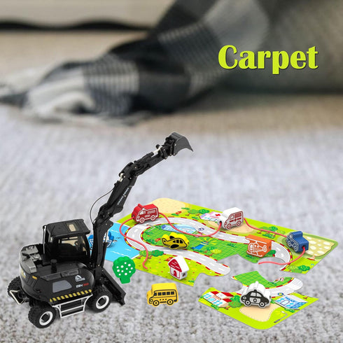 1/50 Wheeled Excavator Construction Vehicle Toys, Vehicle Toys for Kids, Outdoor Sandbox Car Toys, Birthday Gift Toddler Boy Kid...