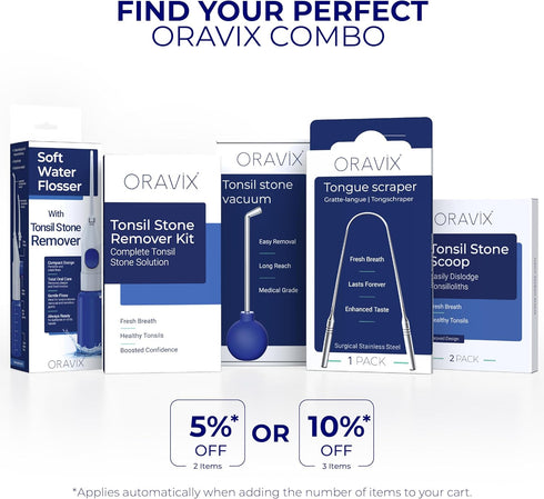 Oravix Tonsil Stone Vacuum, Tonsil Stone Remover Vacuum Suction, Tonsil Stone Cupping Tool, Tonsil Stone Removal Tool with Suction, Tonsil Stones ...