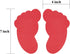 Outus 48 Pieces Feet Carpet Markers Foot Shaped Carpet Kids Spots for Classroom Carpet Markers Teacher Supplies for Classroom Rug Student (Classic...